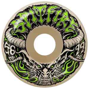 56mm Skateboard Wheels: SPITFIRE FORMULA FOUR DEMON REDUX CONICAL FULL 99A 56MM