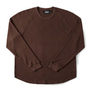 FORMER AG RAGLAN WAFFLE - BROWN