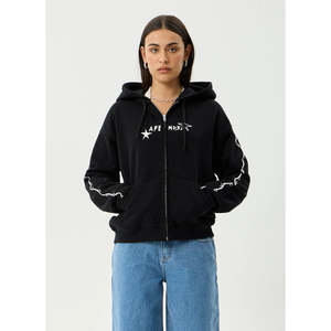 AFENDS TERRA ZIP HOOD - BLACK