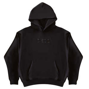 DECO FOREVER EMBROIDERED HOODIE - BLACK