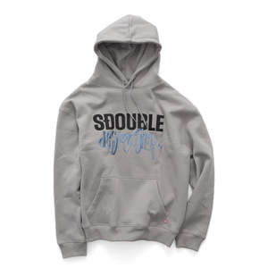 S/DOUBLE FUNKY DESIGN SHOP HOODY - SCHOOL GREY