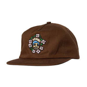 Krooked: KROOKED SWEATPANTS REDUX SNAPBACK - BROWN