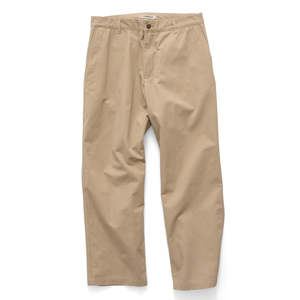 Apparel: S/DOUBLE CLASSIC CUT CHINO - KHAKI