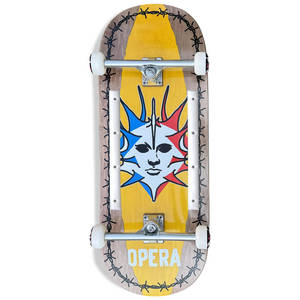 10 Inch Skateboard Decks: OPERA FATTIES EX7 COMPLETE - 12.0" BROWN/YELLOW