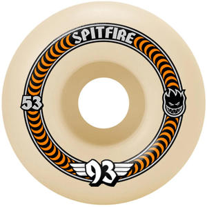 53mm Skateboard Wheels: SPITFIRE FORMULA FOUR CLASSIC 53MM 93D SOFT SLIDERS