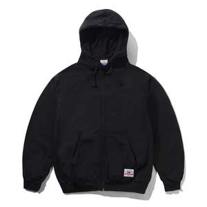 CASH ONLY HEAVY-WEIGHT ZIP THRU HOOD - BLACK