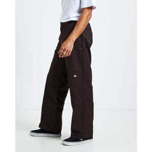 Mens Pants: DICKIES 85-283 LOOSE FIT DOUBLE KNEE PANT - DARK BROWN