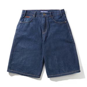 Mens Shorts: BUTTER GOODS BAGGY DENIM SHORTS - DARK INDIGO