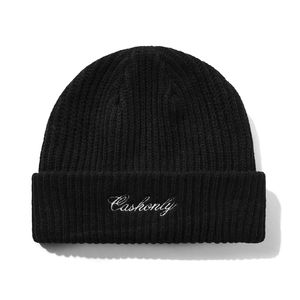 CASH ONLY SCRIPT BEANIE - BLACK