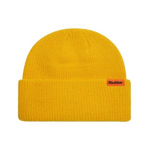 BUTTER GOODS TALL WHARFIE BEANIE - YELLOW