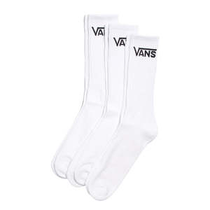 VANS CLASSIC CREW SOCKS 3 PACK - WHITE