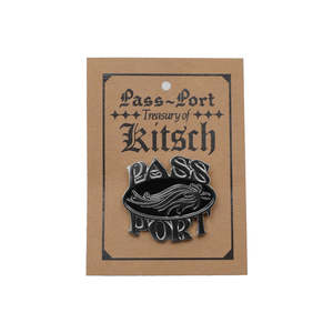 PASSPORT SUNSPOT PIN - SILVER/BLACK