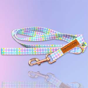 Soft Dog Leads: Once and Flor-all - Gingham Soft Lead
