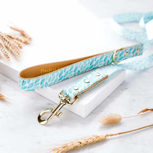 Koalified Cuddler - Leaves Vegan Leather Dog Lead