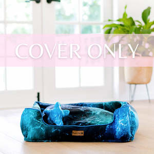 Shell Yeah - Ocean Waves Snuggle Bud Dog Bed Cover