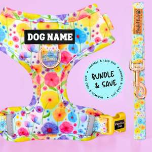 50 Off: Once & Flor-All - Personalised Adjustable Harness Duo