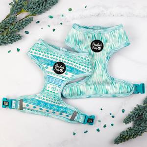 Reversible Dog Harnesses: Aquamarine Dreams - Reversible Dog Harness