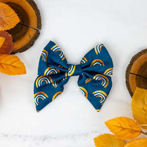 Dog Bow Ties: Wild at Heart - Golden Horizons Sailor Bow Tie
