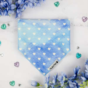 Dog Bandanas: Once Upon a Flower - Hearts Cotton Bandana