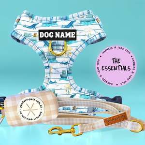 Sailor Bear - Personalised Adjustable Harness Trio