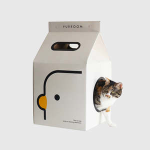 PURROOM Cat Scratching Milk House