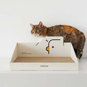 PURROOM Cat Cardboard Scratcher