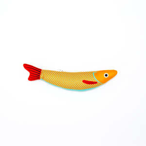 Yellow Hairtail Fish Catnip Cat Toy