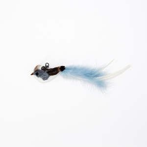 Grey Robin Feather Cat Teaser Wand