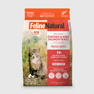 Feline Natural Chicken & King Salmon Feast Freeze Dried Cat Food