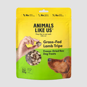 Cart Recommend: ANIMALS LIKE US Grass-Fed Lamb Tripe Freeze Dried Dog Treats