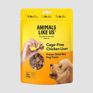 Cart Recommend: ANIMALS LIKE US Cage-Free Chicken Liver Freeze Dried Dog Treats