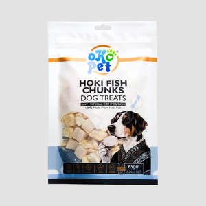 OKO PET Hoki Fish Chunks Dog Treats 65g