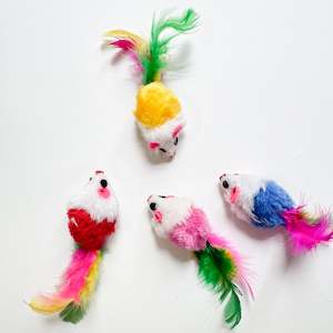 Assorted Mouse Feather Cat Toys