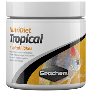 Fish Food: Seachem Nutri diet Tropical Flakes