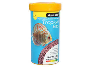 Fish Food: Aqua one Tropical Bits
