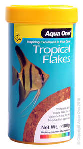 Fish Food: Aqua One Tropical Flakes