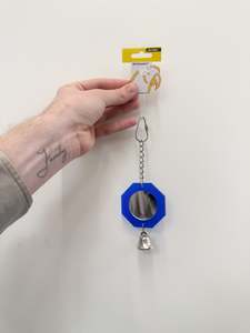 Birds: Avi one Acrylic Mirror with Bell