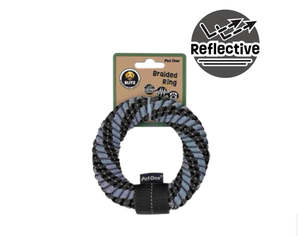 BLITZ BRAIDED RING  GREY  (SMALL)