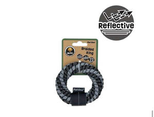BLITZ BRAIDED RING  GREY  (XSMALL)