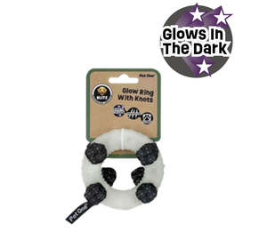 BLITZ GLOW IN THE  DARK RING W KNOTS GREY (SMALL)