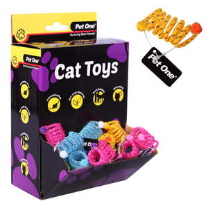 Cat Toys: Pet One Spring 5cm Mix Colour