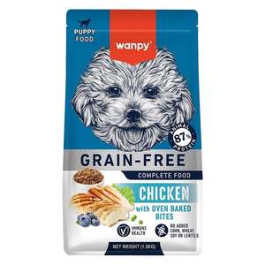 Dogs: Wanpy Grainfree Puppy Chicken Recipe 1.5kg