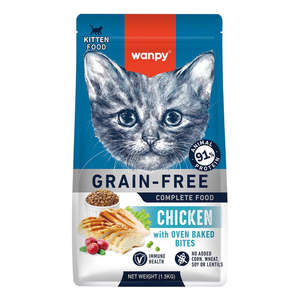 Cats: Wanpy Kitten 1.5kg Grain Free Chicken Recipe
