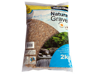 Fish: Aqua One Gravel - Natural Gold Mix 2kg