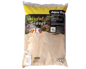 Fish: Aqua One Natural Gravel River Sand Australian 5kg