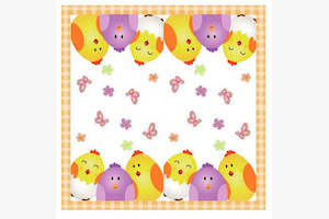 Easter Party Napkins 33x33cm 20pk Eggs