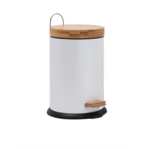 Rubbish Bins: Eco Basics Rubbish Bin 3L White