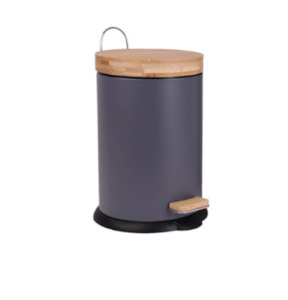 Rubbish Bins: Eco Basics Rubbish Bin 3L Charcoal