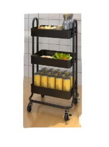 Shelving Displays: 3 Layer Shelf W Wheels