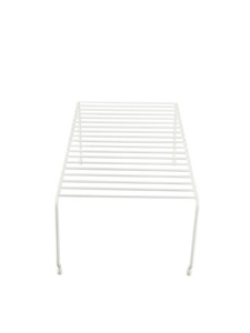 Stackable Handy Shelf Short Single White 400mm